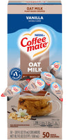 Nestle Coffee mate Plant Based Liquid Coffee Creamer Singles, Vanilla Flavored Oat Milk, 50 Ct Box