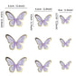 Ercadio 30 Pack 3D Butterfly Cake Toppers Purple Butterfly Cake Toppers Mix Sizes Waterproof Arts Butterfly Cupcake Picks For Ba
