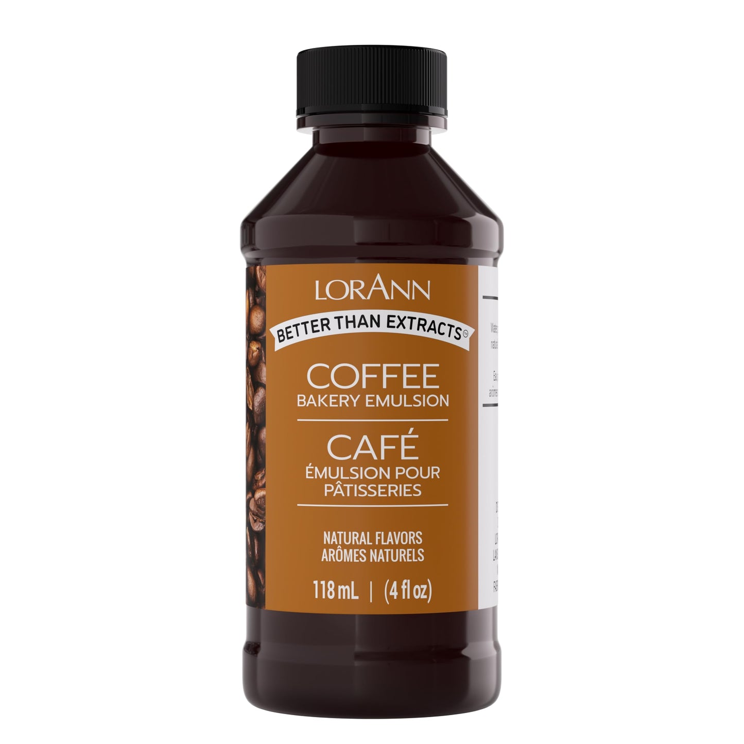 LorAnn Coffee Bakery Emulsion, 4 Fl Oz, Polyethylene Terephthalate, Model 0754, Coffee Color