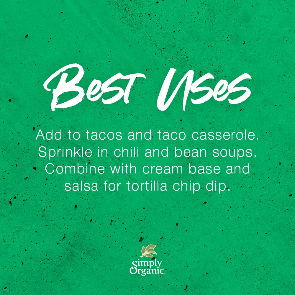 Simply Organic Southwest Taco Seasoning, Certified Organic | 1.13 Oz