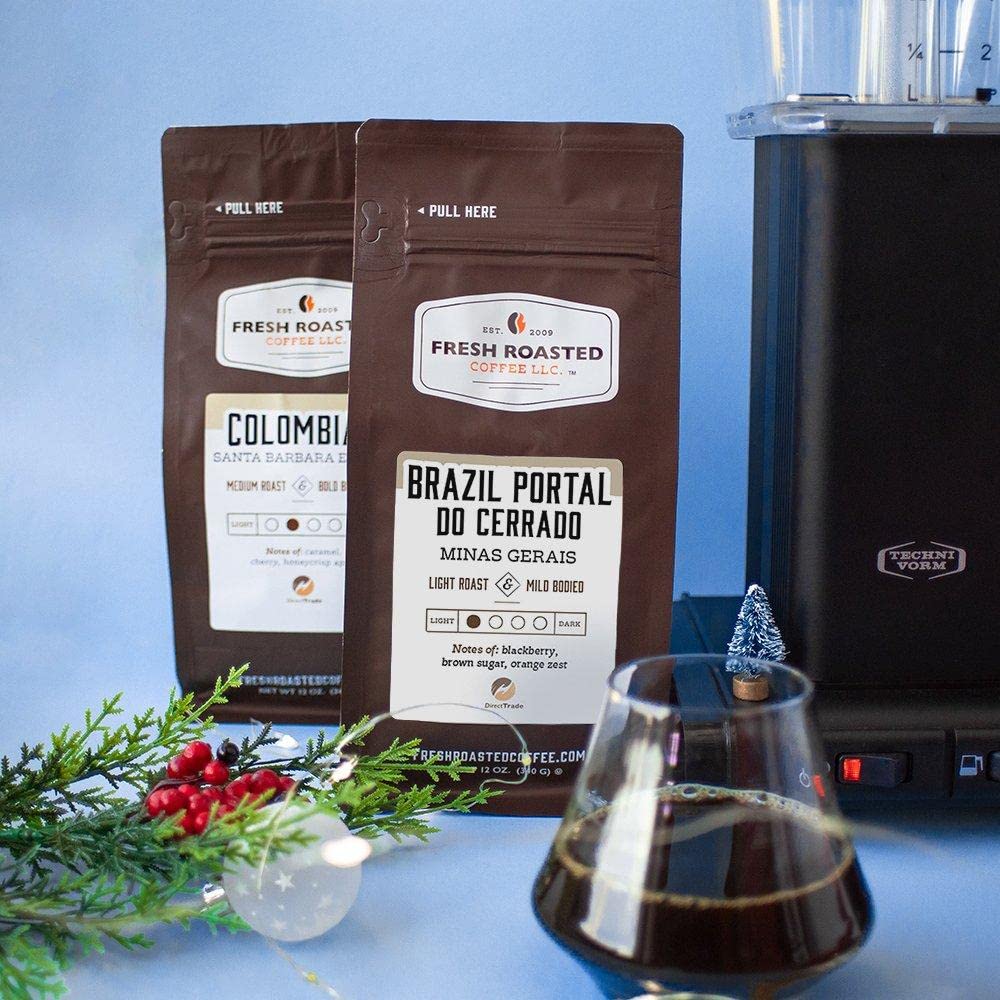 Fresh Roasted Coffee, Brazil Minas Gerais, 12 oz, Light Roast, Kosher, Whole Bean