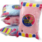 Fruidles Cotton Candy Blue and Pink Party Flavors Supplies Birthday Treats for Kids, Kosher, 3oz Bag (3-Pack)