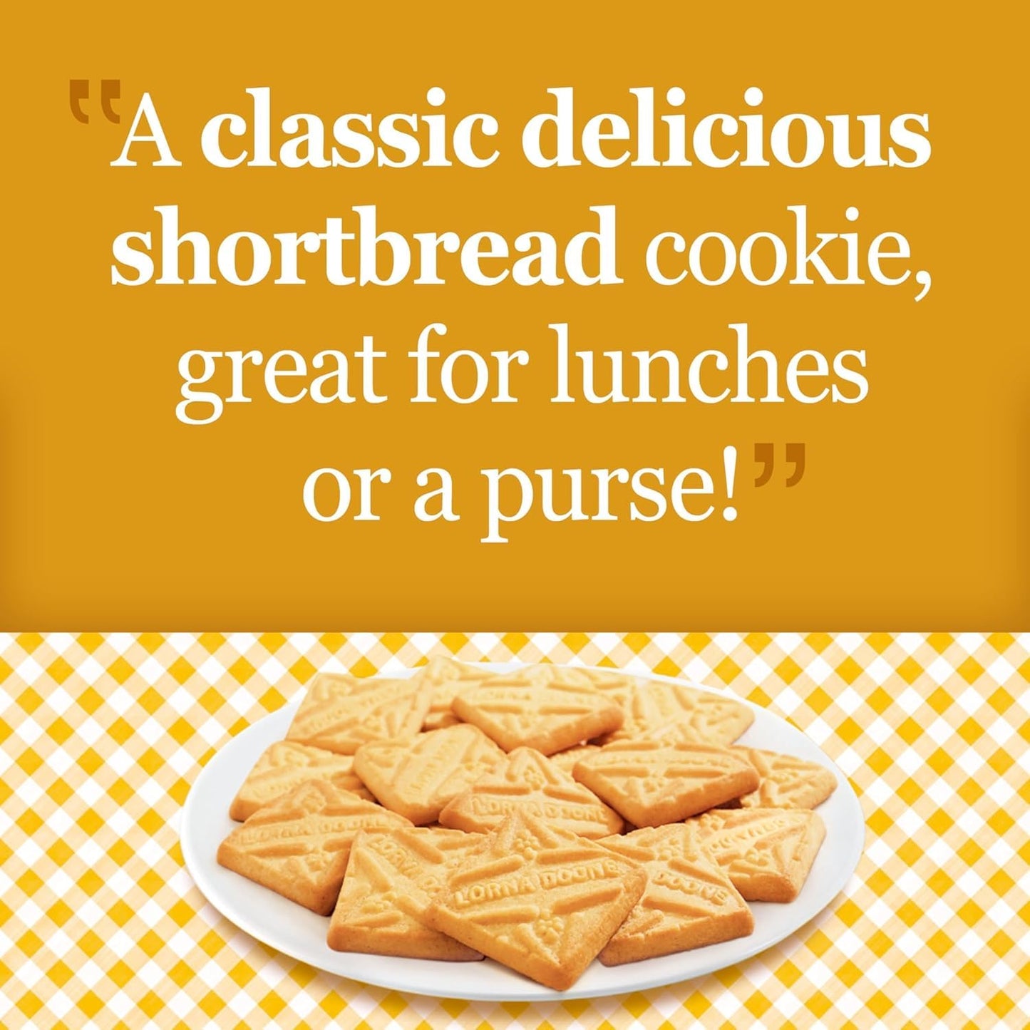 Generic Shortbread Cookies Gourmet Butter  , Individually Wrapped, 30 Bags (6 Cookies/Pack), Golden, Ideal for Gifts and Parties