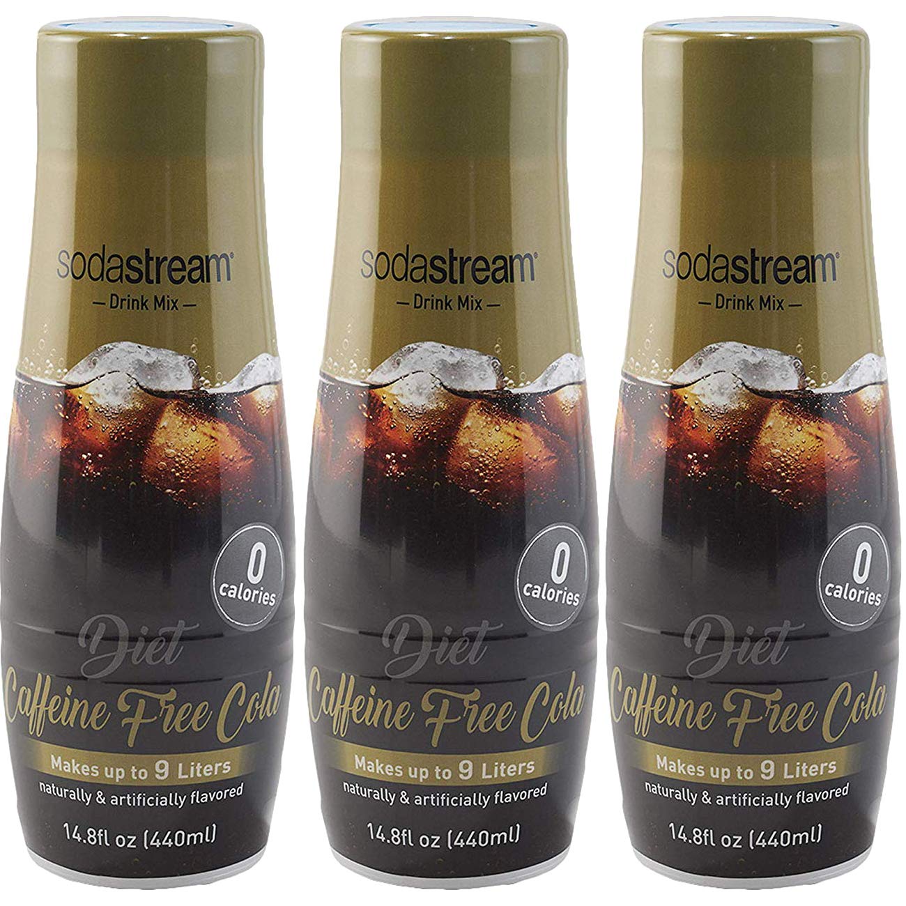 SodaStream Diet Caffeine Free Cola, 440ml 3 Pack, 14.8 Fl Oz