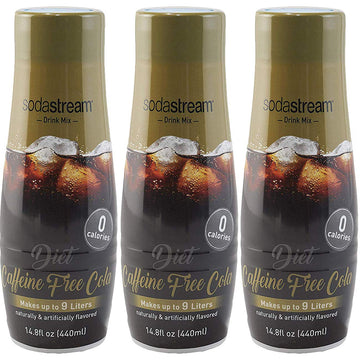 SodaStream Diet Caffeine Free Cola, 440ml 3 Pack, 14.8 Fl Oz