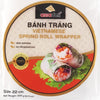 ASIADELI Rice Paper - Premium Vietnamese Spring Roll Wrapper, 30-32 Sheets, 10.5 oz, Round 22cm, Pack of 1 Bag
