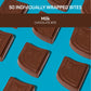 AWAKE Caffeinated Chocolate Bites - Milk Chocolate, 50 Count - Fairtrade, Gluten Free, Non-GMO - 50mg Caffeine per Bite