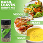 Freshjax Organic Basil Leaves (1.6 Oz Bpa-Free Bottle) Non Gmo, Gluten Free, Kosher, Keto, Paleo, No Preservatives Dried Basil L