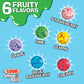 Toxic Waste - Sour Smog Balls - Crunchy & Chewy Sour Balls - Lime, Cherry, Strawberry, Lemon, Blue Raspberry, & Grape Flavors -