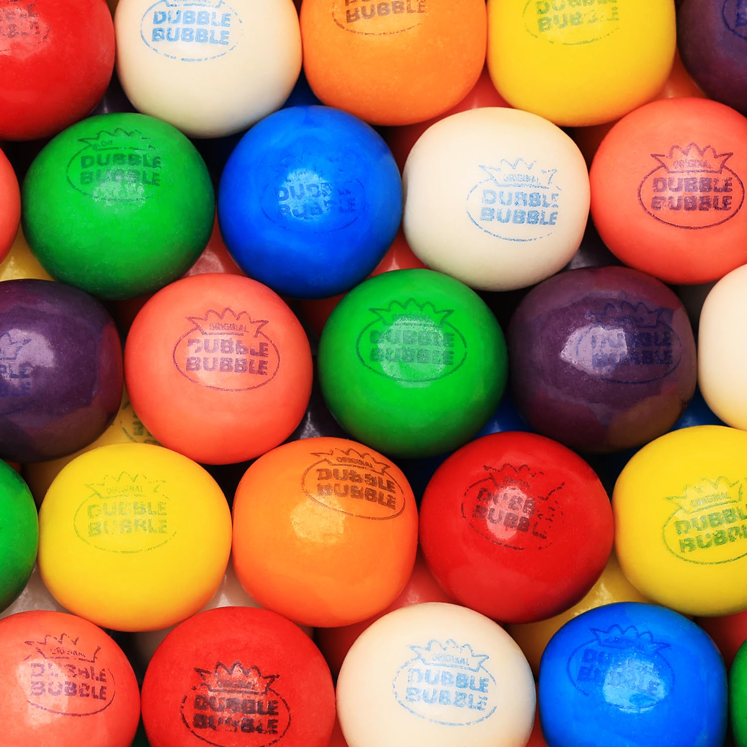 Gumballs For Gumball Machine - 1 Inch Large Gumballs - King Gumballs In Bulk - 1.7 Lb Gumball Machine Refills - 96 Pcs Double Bubble Gumballs - Bulk Gum For Kids - Assorted Chewing Gum Refill