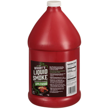 Wrights Liquid Smoke Applewood Flavoring, 128 Fl Oz (Pack of 1)