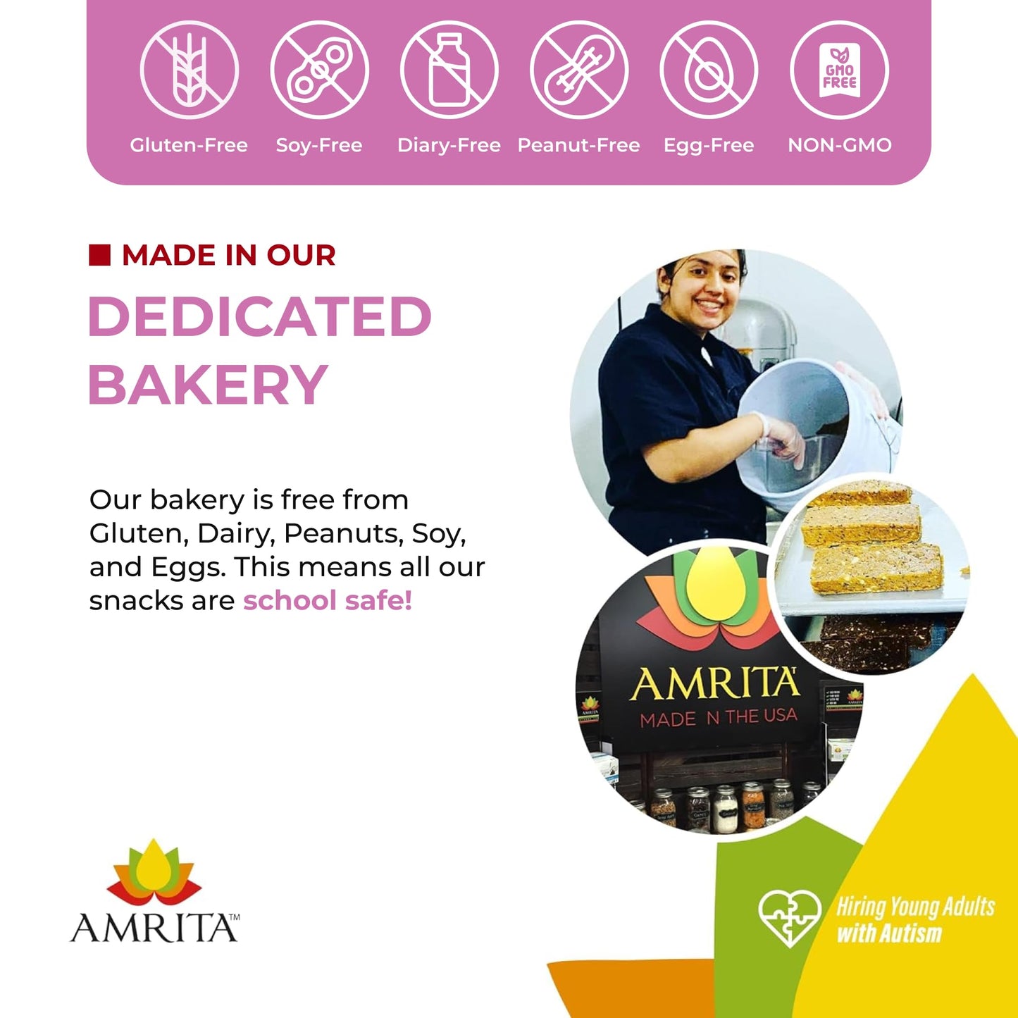 Amrita Dried Cranberries 1 Lb | Sweetened With Apple Juice, Unsulfured, Gluten Free, Non-Gmo, No Preservatives | Packed Fresh In Resealable Bags | Fruit Snacks, Salads, Baking