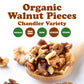 Food to Live Organic Walnut Pieces, 2 Pounds - California Chandler Variety. Medium Size. Non-GMO. Rich in Omega-3, Antioxidants,