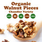 Food to Live Organic Walnut Pieces, Medium Size, Non-GMO, 1 Pound