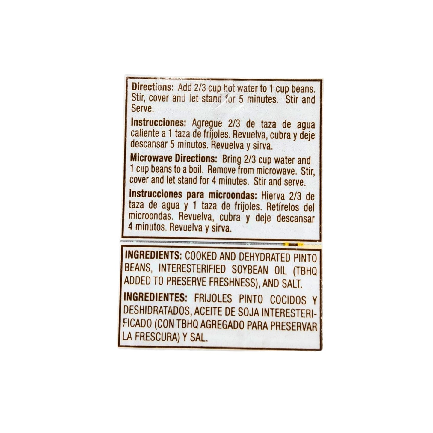 Generic Redfried Beans Dehydrated 8 Oz (4 Pack) Fast Cooking!