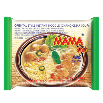 Mama Noodles Chand Clear Soup Instant Rice Noodles W/Delicious Thai Flavors, Hot & Spicy Noodles, No Trans Fat W/Fewer Calories