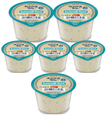 30 Count | Salad Dressing Dipping Sauce Portion Cups | Single Serve Packets (Buttermilk Ranch)