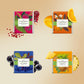 Life Plus Style Gourmet The Secret Garden Organic Tea Gift Set 80 Tea Bags 8 Flavours Green & Black Assorted Pack Wellness Sampler Tea Set Collection With Mango & Fruit Infusions Enhanced Birthday Gift For Women
