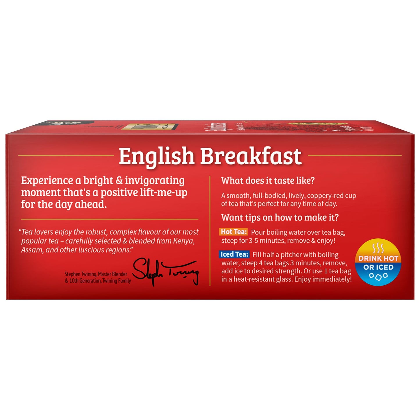 Twinings English Breakfast Black Tea Individually Wrapped Bags, 100 Count (Pack Of 1), Smooth, Flavourful, And Robust, Caffeinat