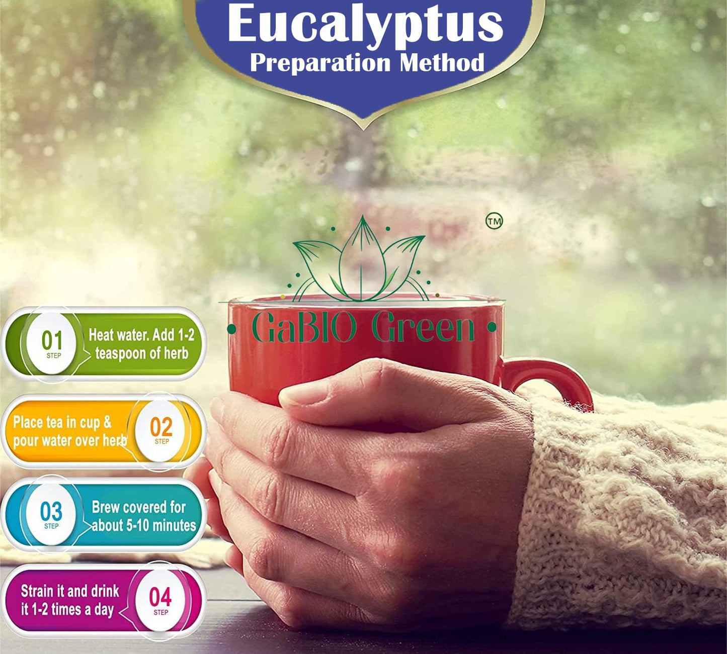 Natural Eucalyptus Herb Leaves, Whole Eucalyptus Leaves, 56G (2.0 Oz)
