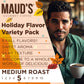 Mauds Fall Flavored Coffee Pods Variety Pack  42ct  6 Assorted Flavors  Medium Roast Coffee in Recyclable Single Serve Pods - 100% Arabica Beans  Compatible with Keurig K Cups Maker