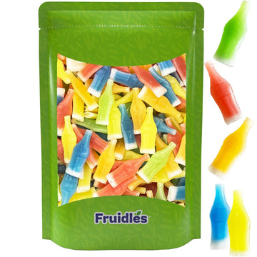 Fruidles Original Wax Bottles Candy Drinks, Liquid Filled Mini Drinks, Party Favorite   (Half Pound)
