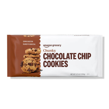 Amazon Grocery Chunky Chocolate Chip Cookies, 11.75 Oz, Pack of 1, Previously Happy Belly, Packaging May Vary