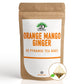 Orange Mango Ginger Green Tea - 50 Pyramid Tea Bags Sachets In A Resealable Bag