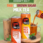 Kung Fu Tea Milk Tea (Brown Sugar + Thai Milk Tea)