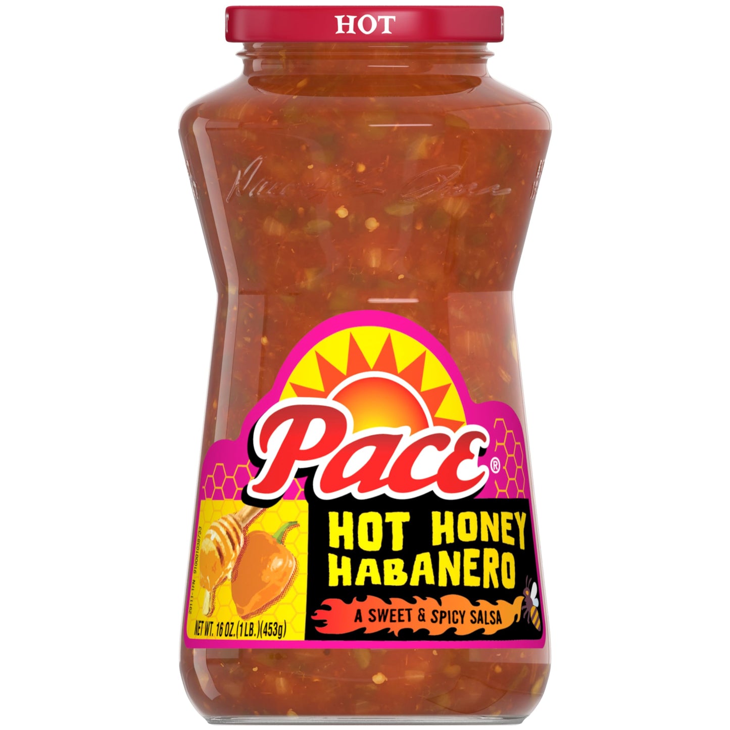 Pace Hot Honey Habanero Sweet and Spicy Salsa 16oz Jar