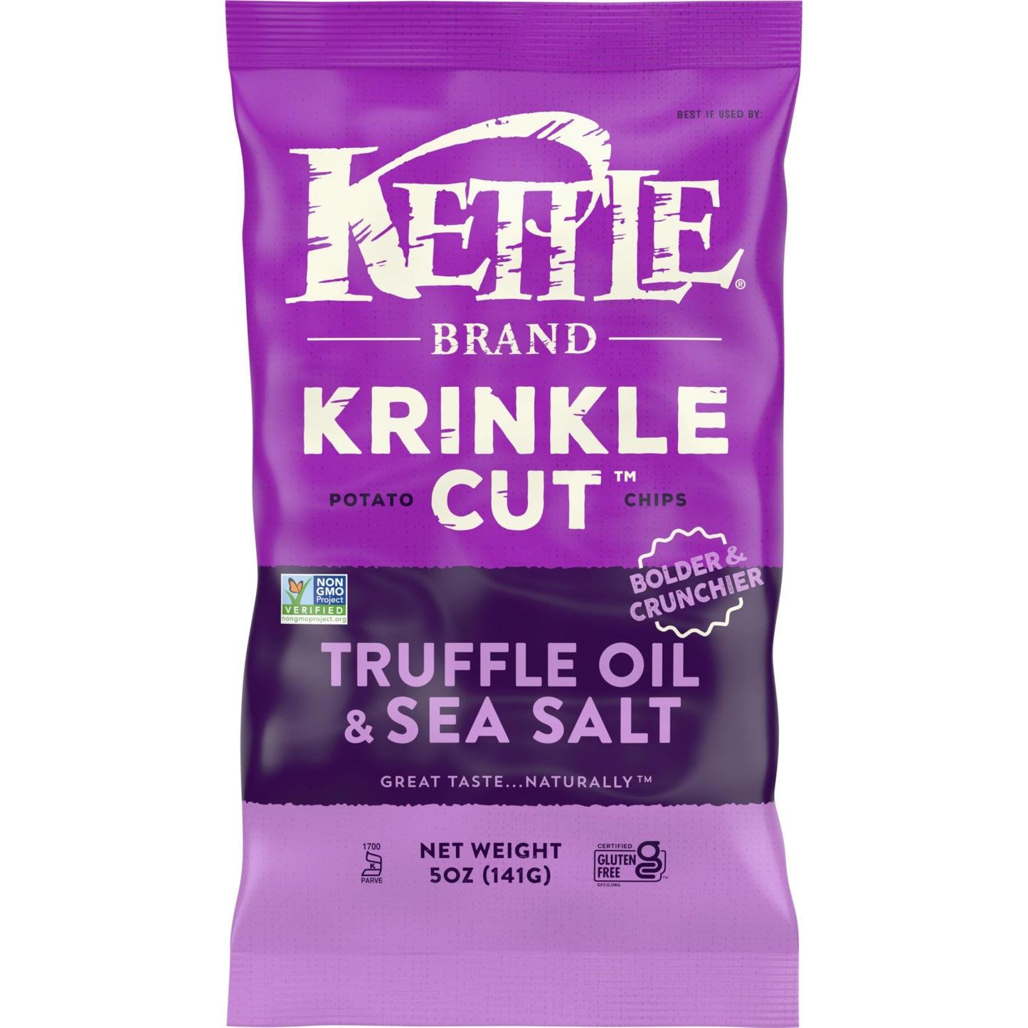 Kettle Foods Truffle & Sea Salt Krinkle Cut Potato Chips, 5 Oz