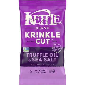 Kettle Foods Truffle & Sea Salt Krinkle Cut Potato Chips, 5 Oz