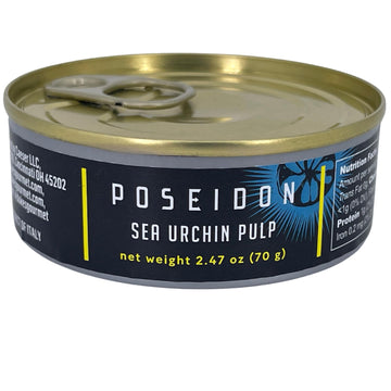 Poseidon Sea Urchin Pulp (Uni) - Wild-Caught from Sardinia, Italy - Gourmet Grade, Preservative-Free, Keto & Gluten-Free - 2.4 o