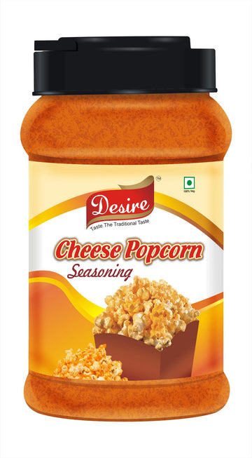 Desire Cheese Popcorn Seasoning Powder 400 Gram [For PopCorn Seasoning, Nachos, Pasta, Pizza, Sprinkle on French Fries]