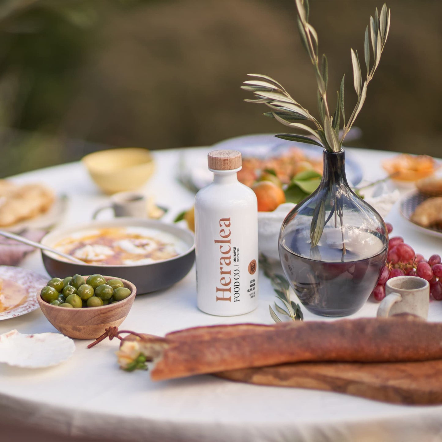 Heraclea Organic Extra Virgin Olive Oil Cold Pressed, 100% Pure, Rich With Polyphenols, Fresh Authentic Flavor, Sourced From Our
