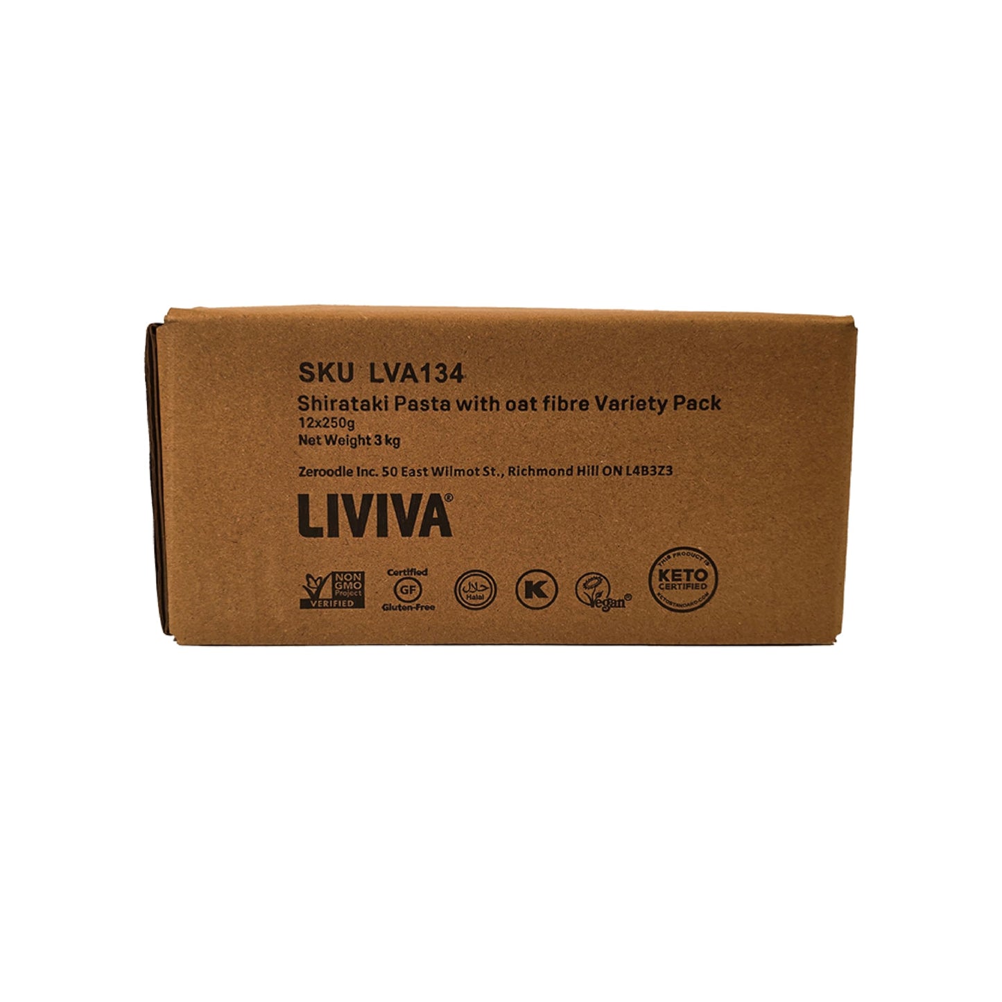 Liviva Shirataki Variety Pack (3 X Spaghetti, 3 X Fettuccine, 3 X Penne And 3 X Riced Shaped) - Ready To Serve Low Carb & Calori