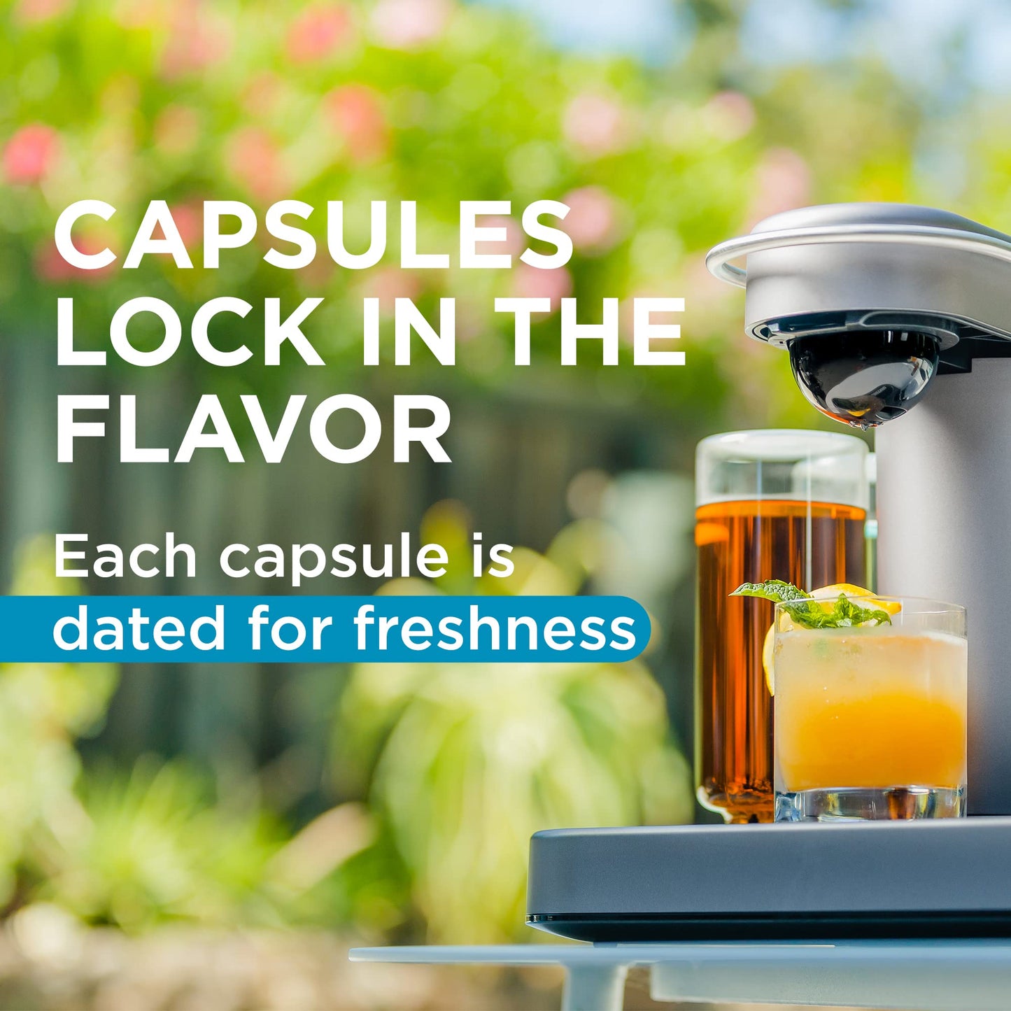 Bartesian Old Fashioned Mixer Capsules - 16-Pack Cocktail Pods for Home Bar Mixology