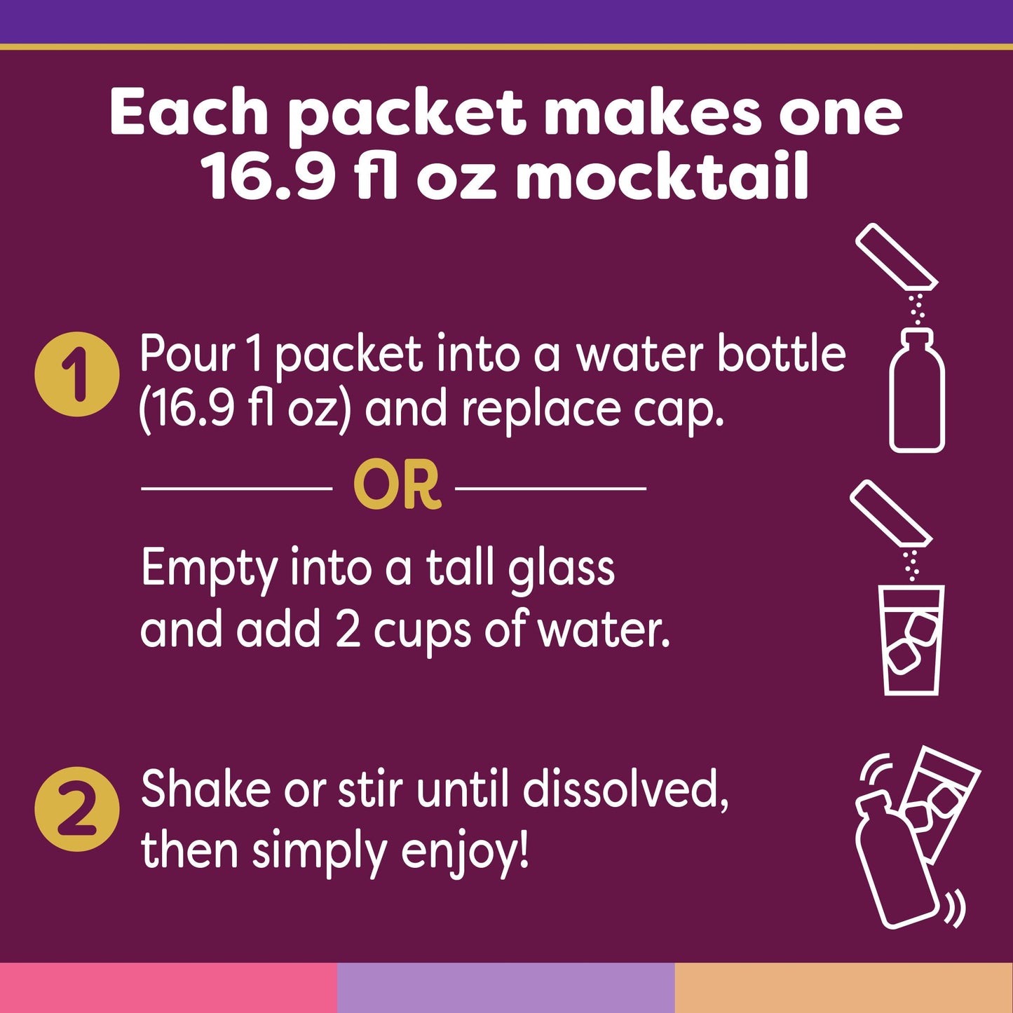 Crystal Light Mixology Variety Pack Powdered Drink Mix, 9 Single Serve Packets, 1.4 Ounce, Model 00043000093467