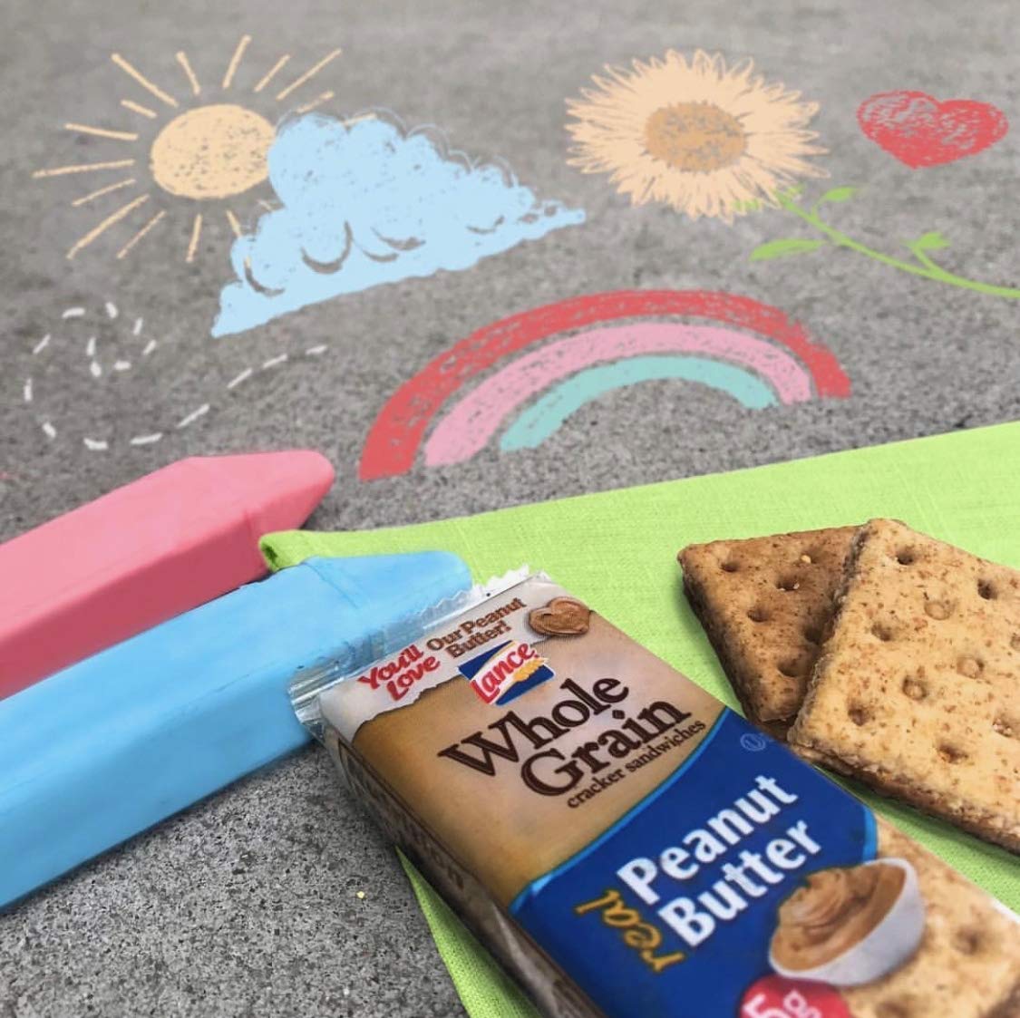 Lance Whole Grain Peanut Butter Crackers - 3 Boxes Of 8 Individual Packs