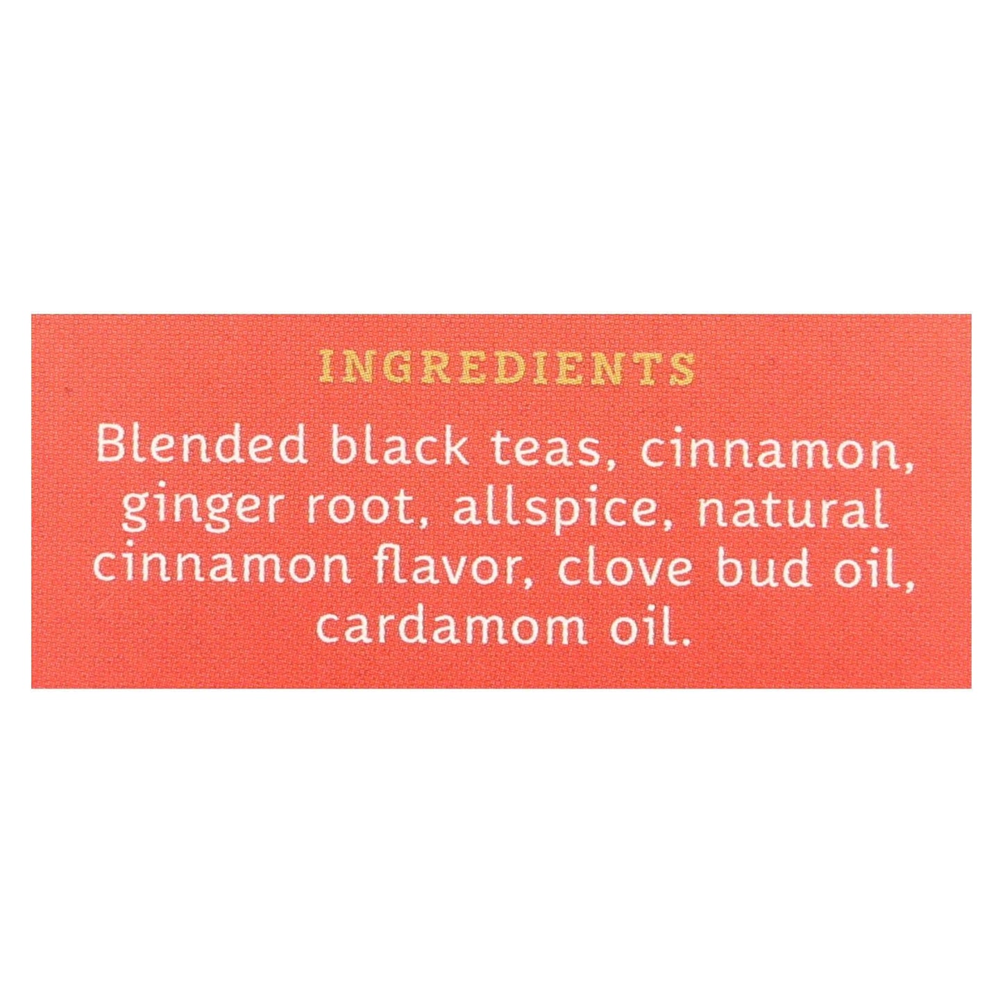 Stash Chai Spice Black Tea - 20 bags per pack -- 6 packs per case.