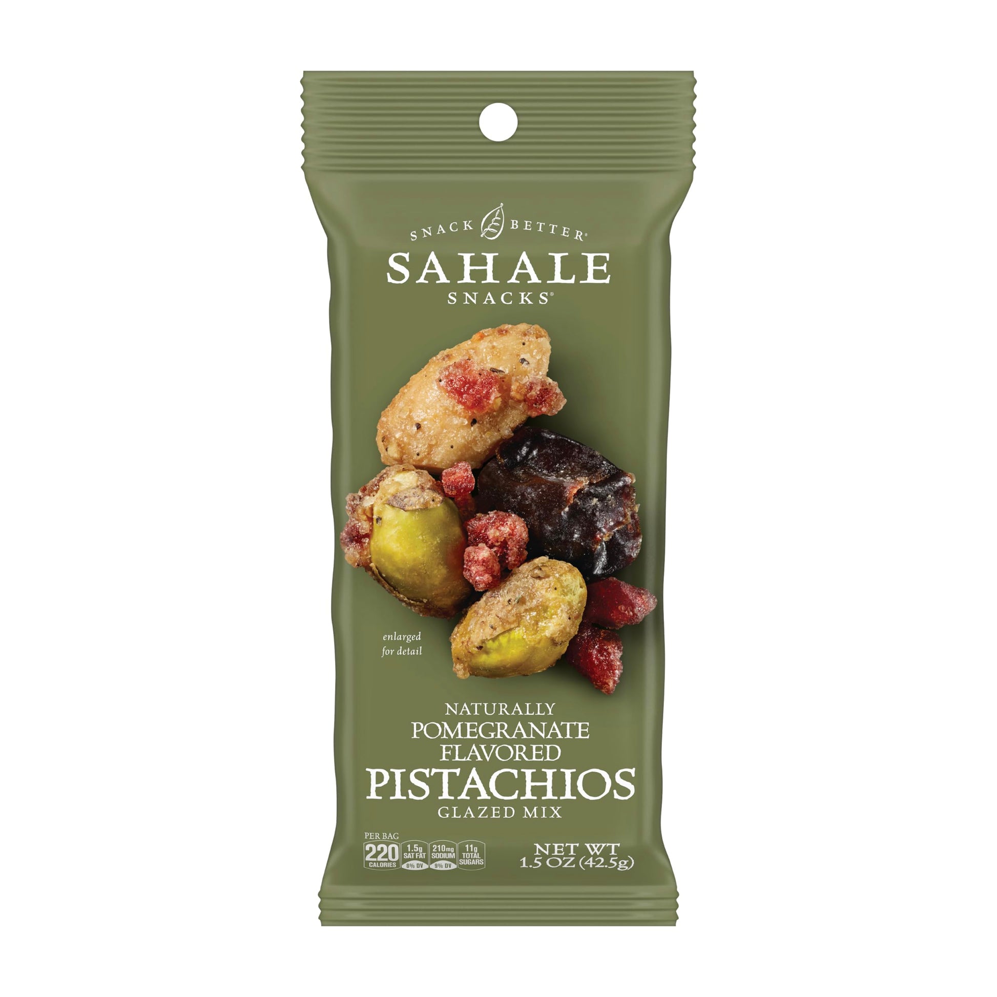 Sahale Snacks Pomegranate Flavored Pistachios Glazed Mix, 1.5 Ounces (Pack Of 18)
