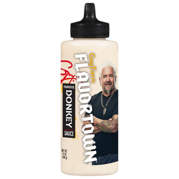 Guy Fieri's Flavortown Famous Donkey Sauce - Garlic Aioli Sauce for Chicken, Fries, Dips, Burgers, & Sandwiches, Gourmet Condime