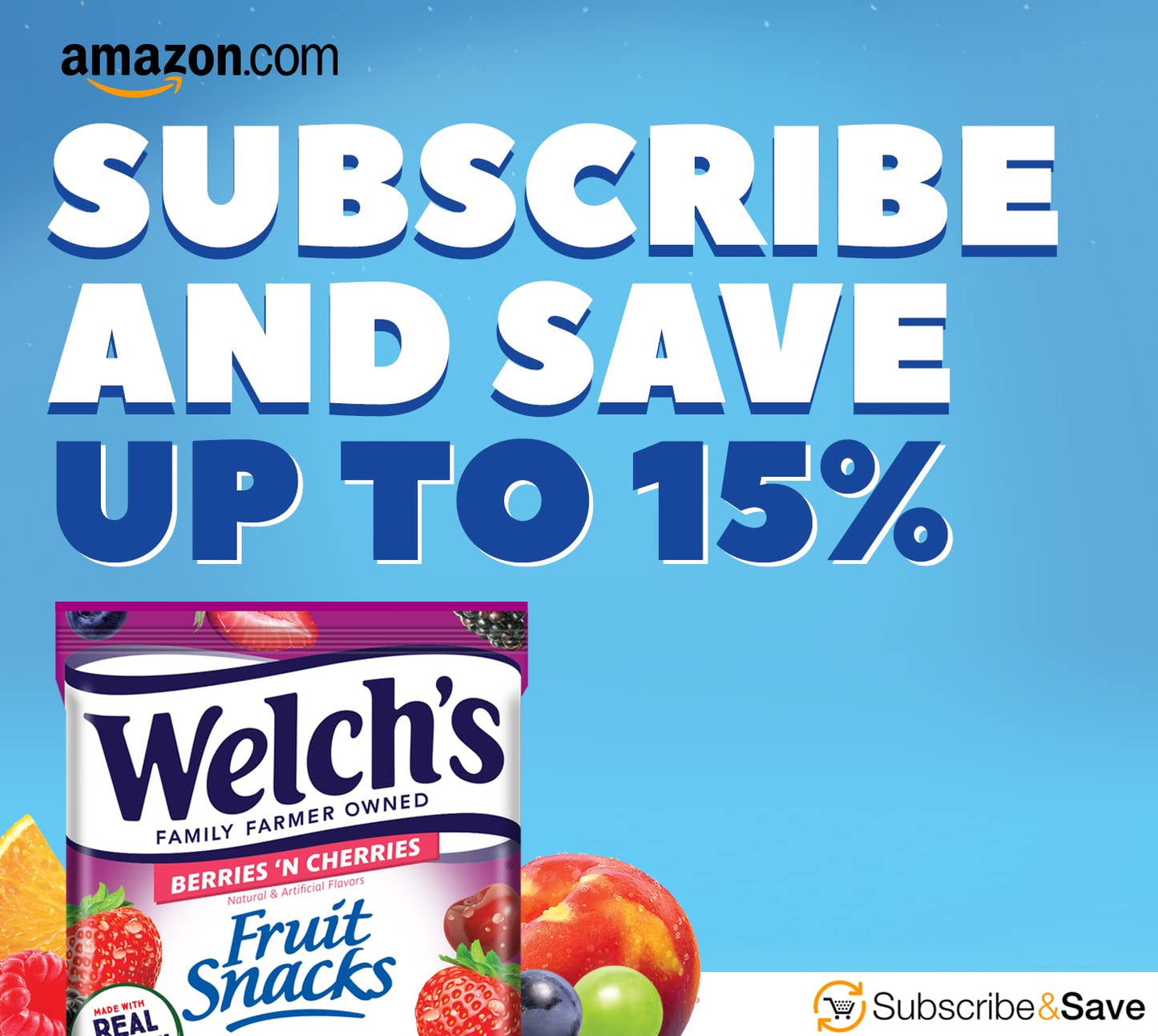 Welch'S Fruit Snacks, Berries 'N Cherries, Perfect Halloween Candy Bulk Pack, Gluten Free, Individual Single Serve Bags, 0.8 Oz