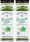 Watkins Green Decorating Sugar, Non-GMO, Kosher, 4.2 Ounce, 2-Pack