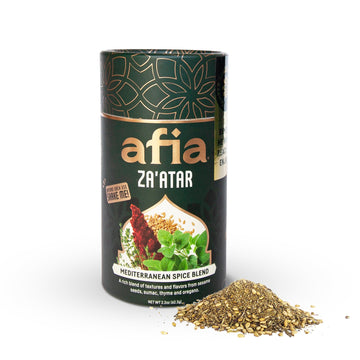 Afia Za'atar Spice Blend | Authentic Mediterranean Seasoning with Sumac, Toasted Sesame & Herbs | Perfect for Dips, Marinades, F
