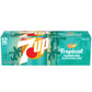 7UP Tropical Soda  12 fl oz cans  12 pack
