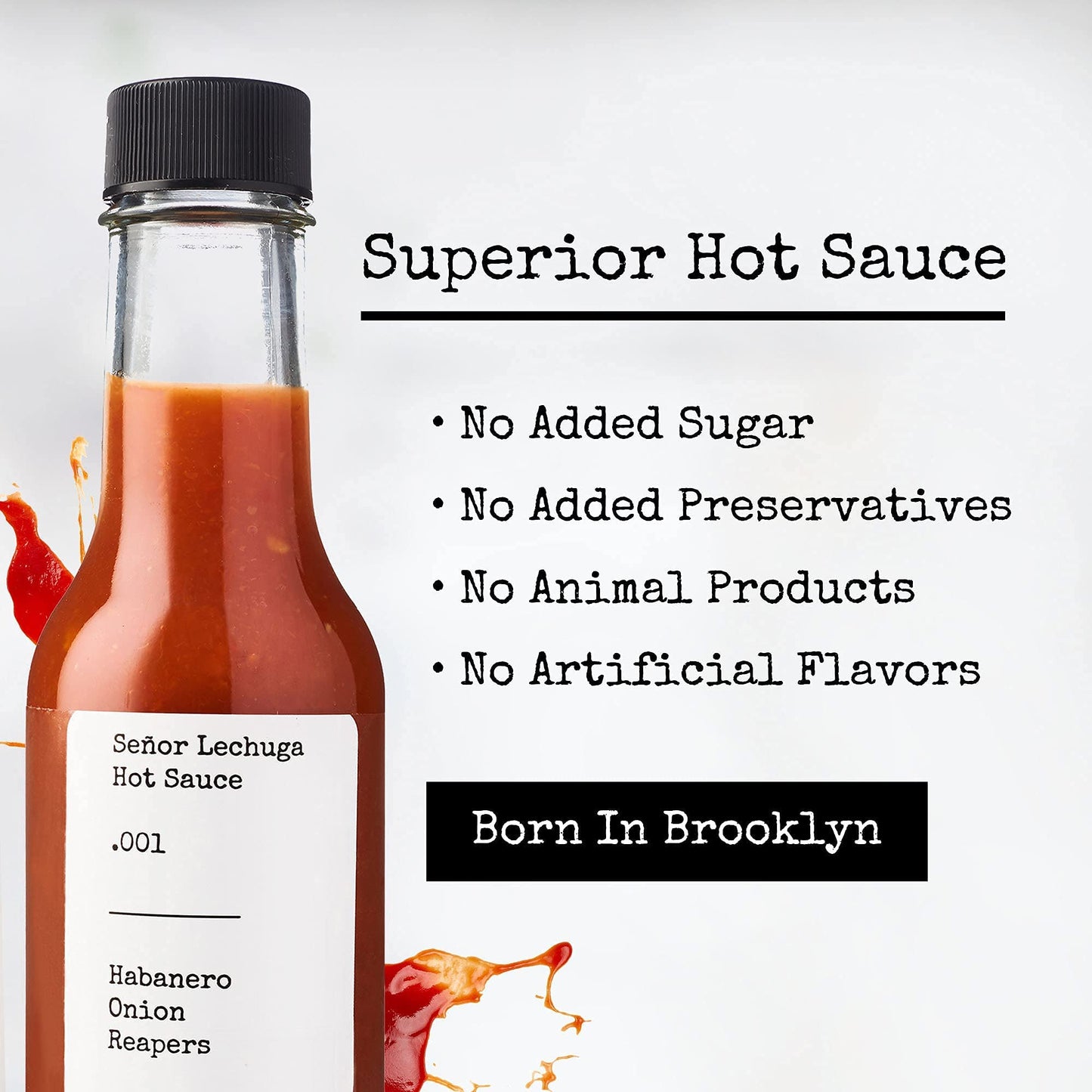 Seor Lechuga Hot Sauce - Hot Sauce Made From Carolina Reaper Peppers And Habanero Pepper - .001 Habanero, Onion, Reapers