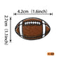 Rssta i 48 Pack Edible American Football Cupcake Toppers, Rugby Color, 1.6 x 1.1 inches, Perfect for Baby Showers and Birthday Parties