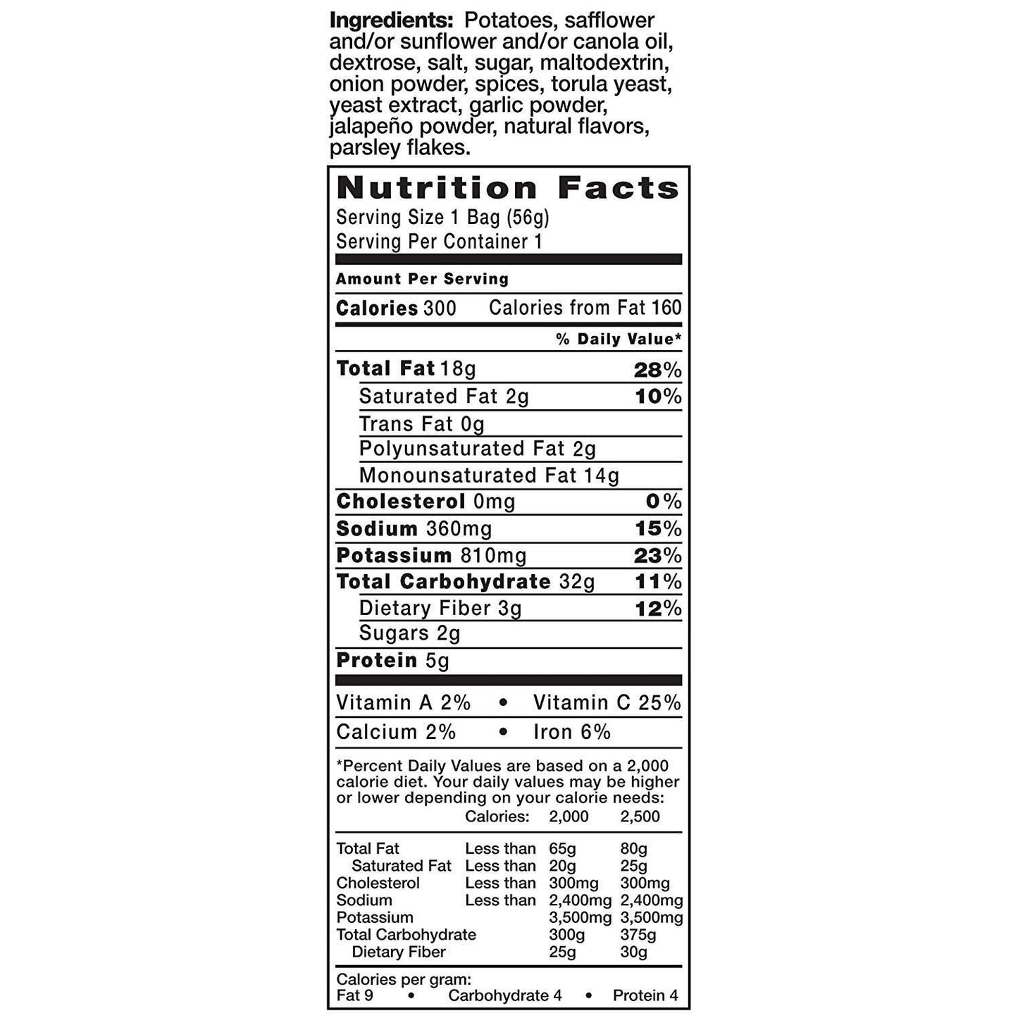 Kettle Brand Jalapeno Chips, 2-Ounces (Pack Of24)