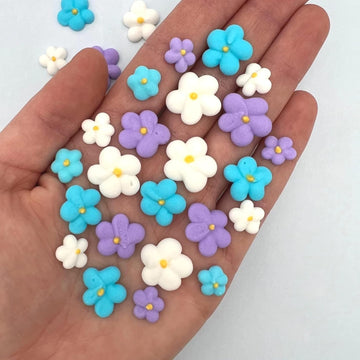 Royal Icing Blossoms - Winter Edition | Mini Edible Flowers | White Icing Roses & Blossoms | Wedding Cake Sprinkles | Simply Suc